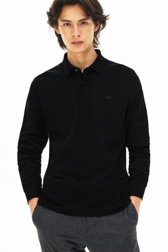 Lacoste ανδρική μπλούζα πόλο με κεντημένο logo Classic Fit - PH2481 Μαύρο XXL